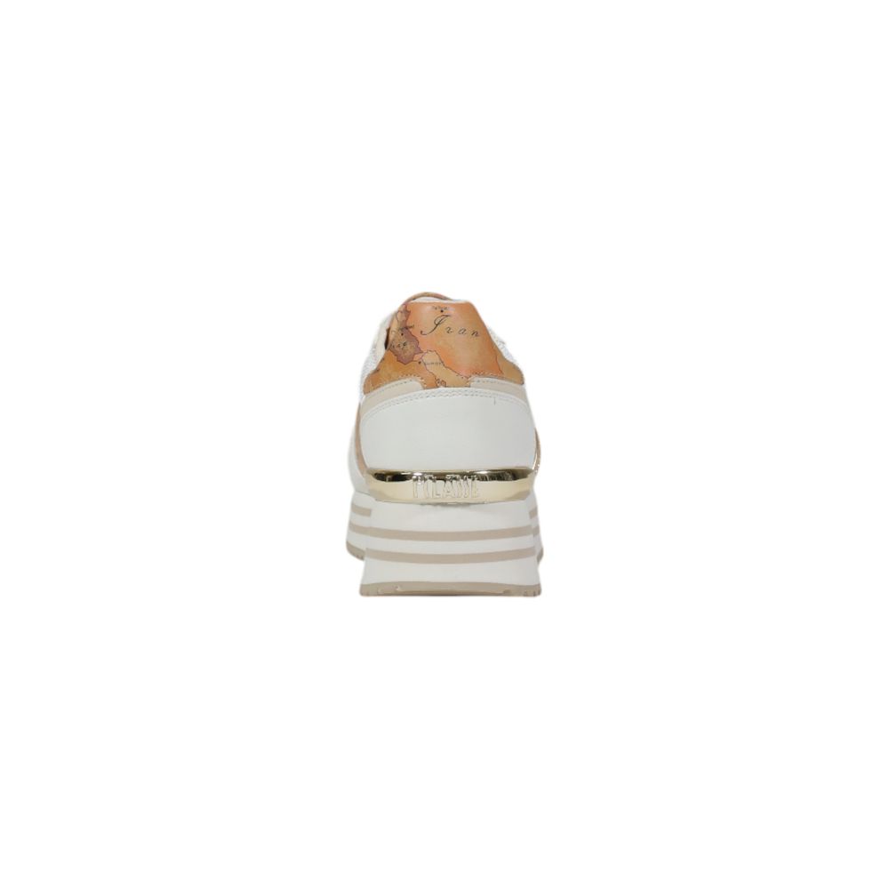 White Polyethylene Platform Sneakers