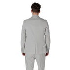 Gray Polyester Blazer