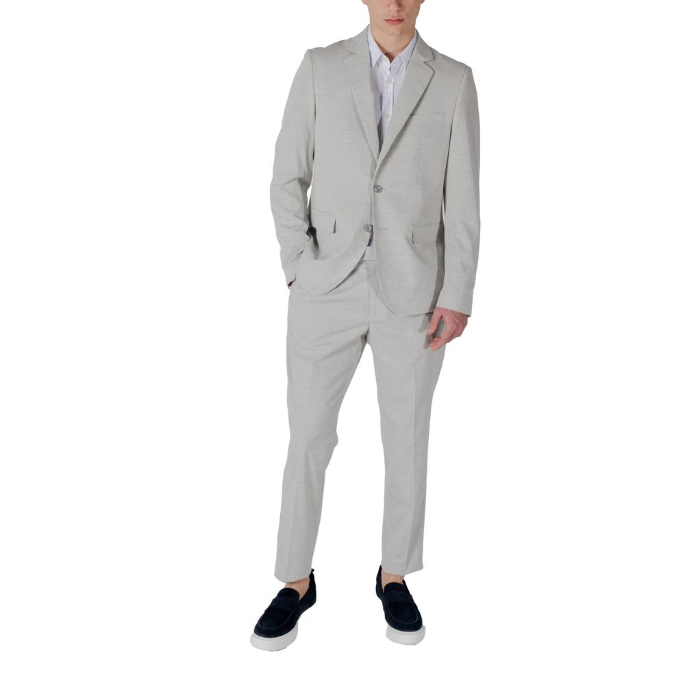 Gray Polyester Blazer