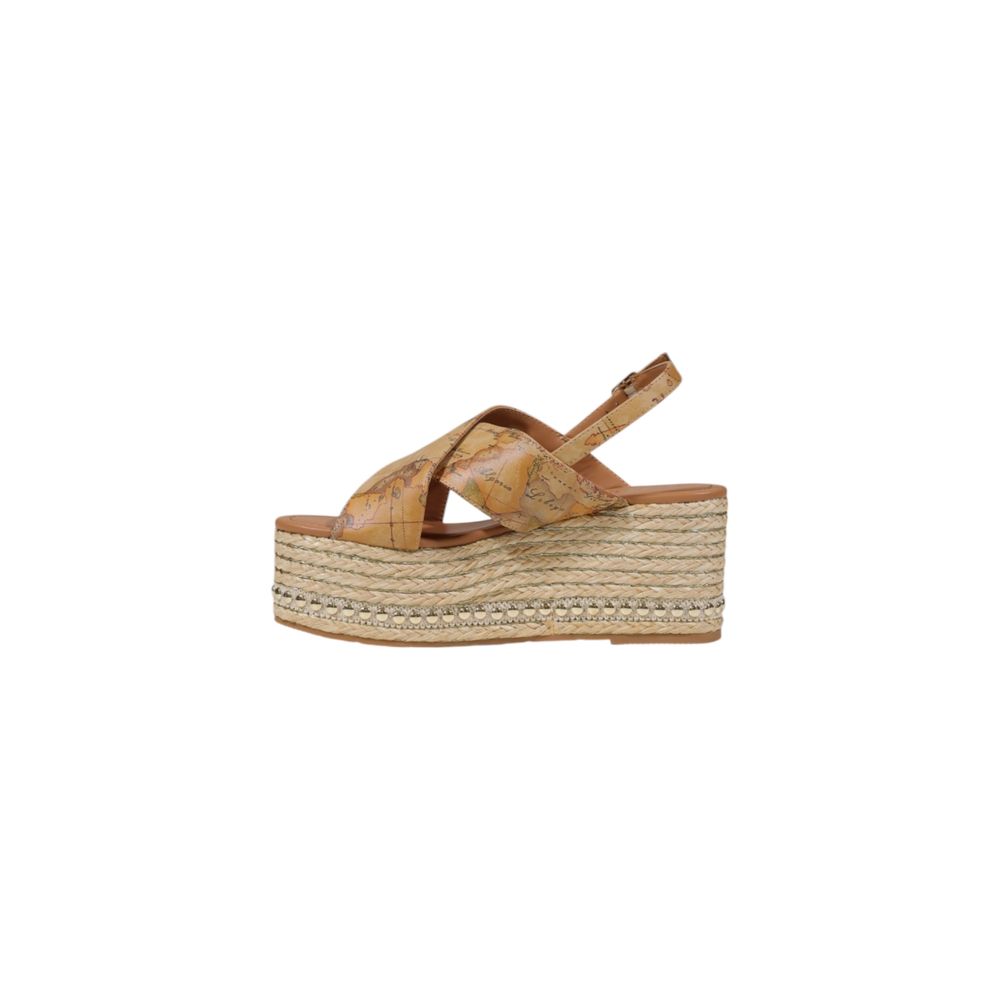 Beige Polyethylene Platform Sandals