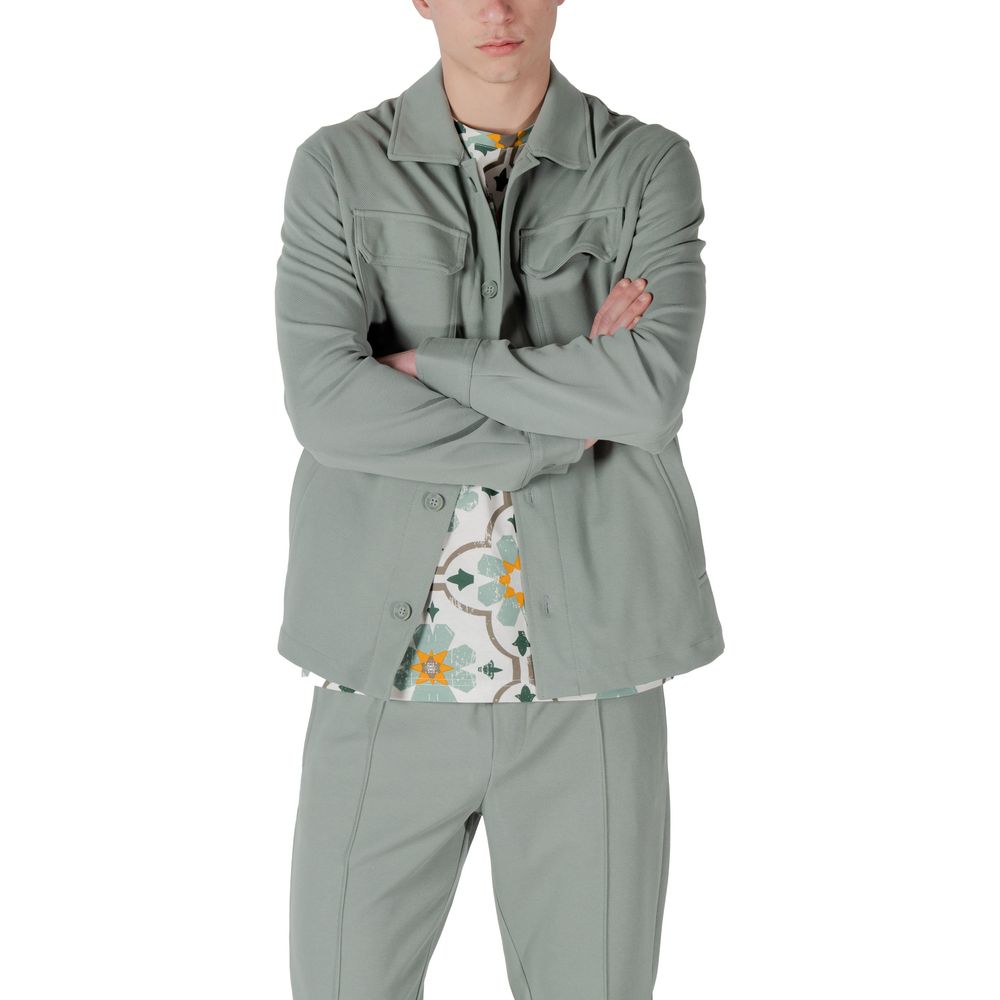 Bicolor Polyester Coat