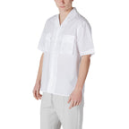 White Lyocell Shortsleeve Shirt