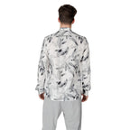 White Viscose Pattern Shirt