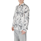 White Viscose Pattern Shirt