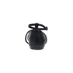 Black Polyester Platform Pumps