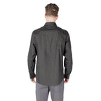 Black Cotton Dress Shirt