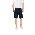 Blue Cotton Bermuda Shorts