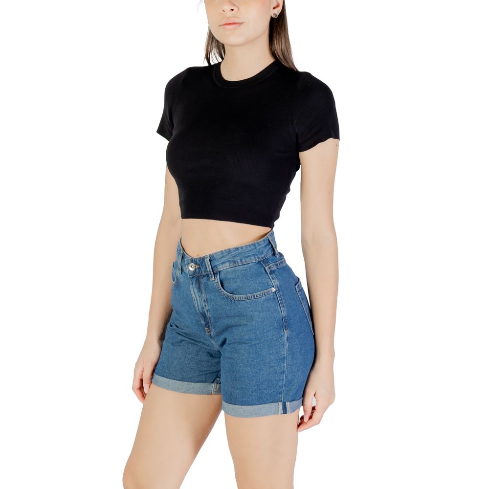 Black Viscose T-Shirt