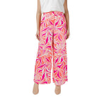 Multicolor Recycled Polyester Casual Pants