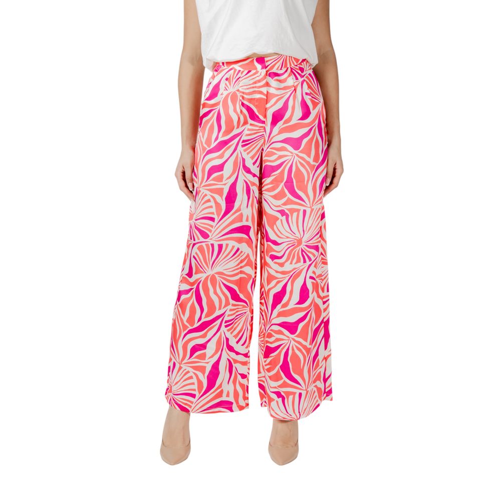 Multicolor Recycled Polyester Casual Pants