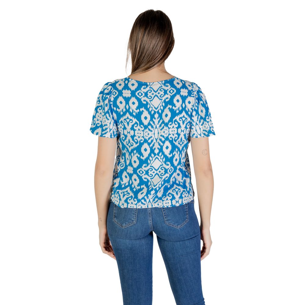 Blue Viscose Blouse