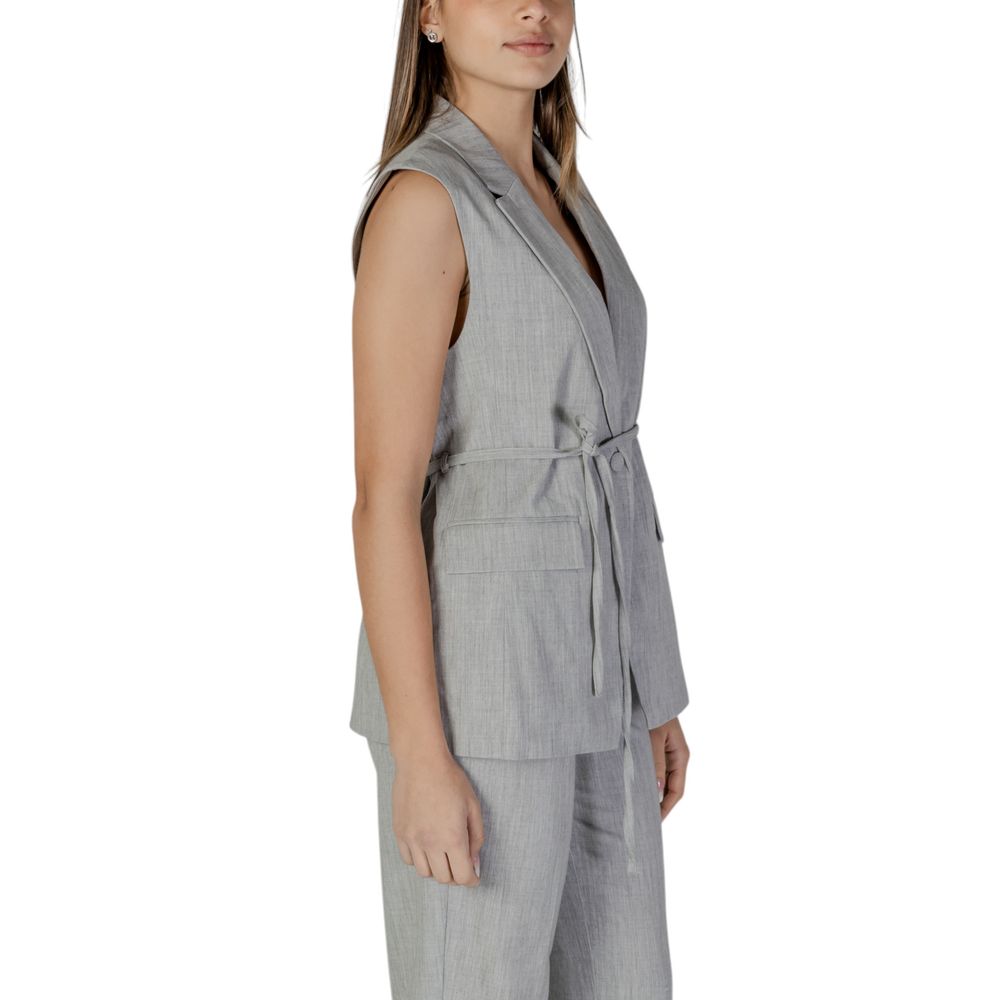 Gray Recycled Polyester Waistcoat