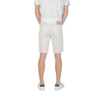White Cotton Bermuda Shorts