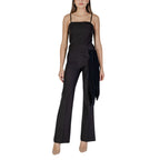 Black Polyester Rompers