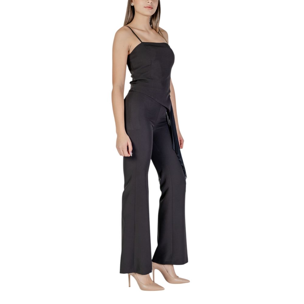 Black Polyester Rompers