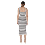 Beige Viscose Long Dress