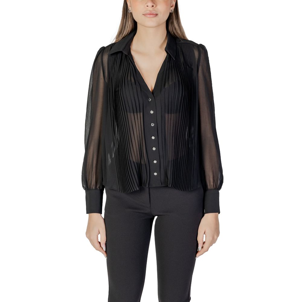 Black Polyester Blouse