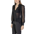 Black Polyester Blouse