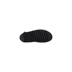Black Leather Flat Sandals