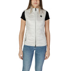 White Polyamide Sleveless Jacket