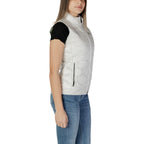 White Polyamide Sleveless Jacket