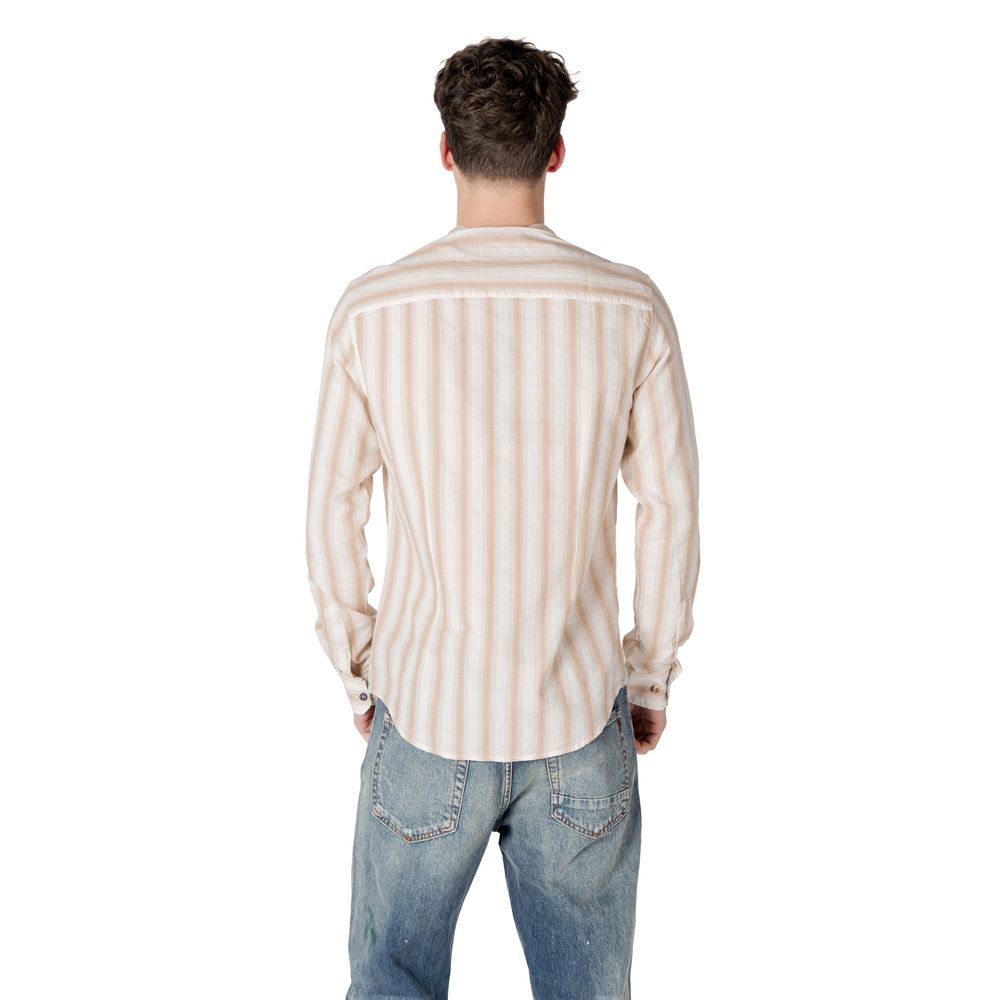 Beige Cotton Pattern Shirt