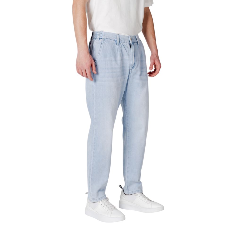 Blue Cotton Slim Fit Jeans