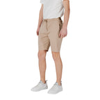 Beige Cotton Bermuda Shorts