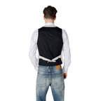 Black Linen Waistcoat