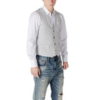 Black Linen Waistcoat