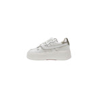 White Leather Platform Sneakers