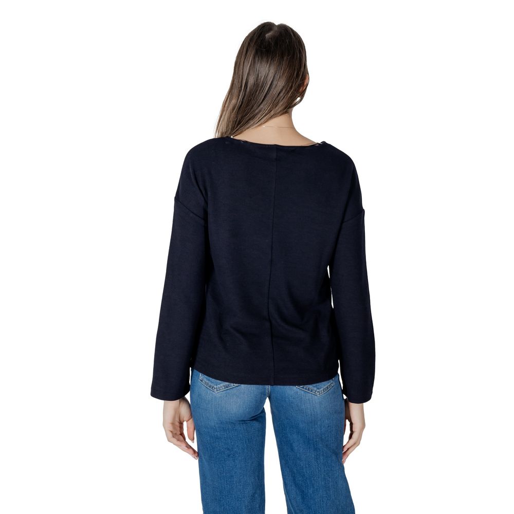 Blue Polyester Sweatshirt