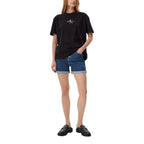 Blue Cotton Shorts