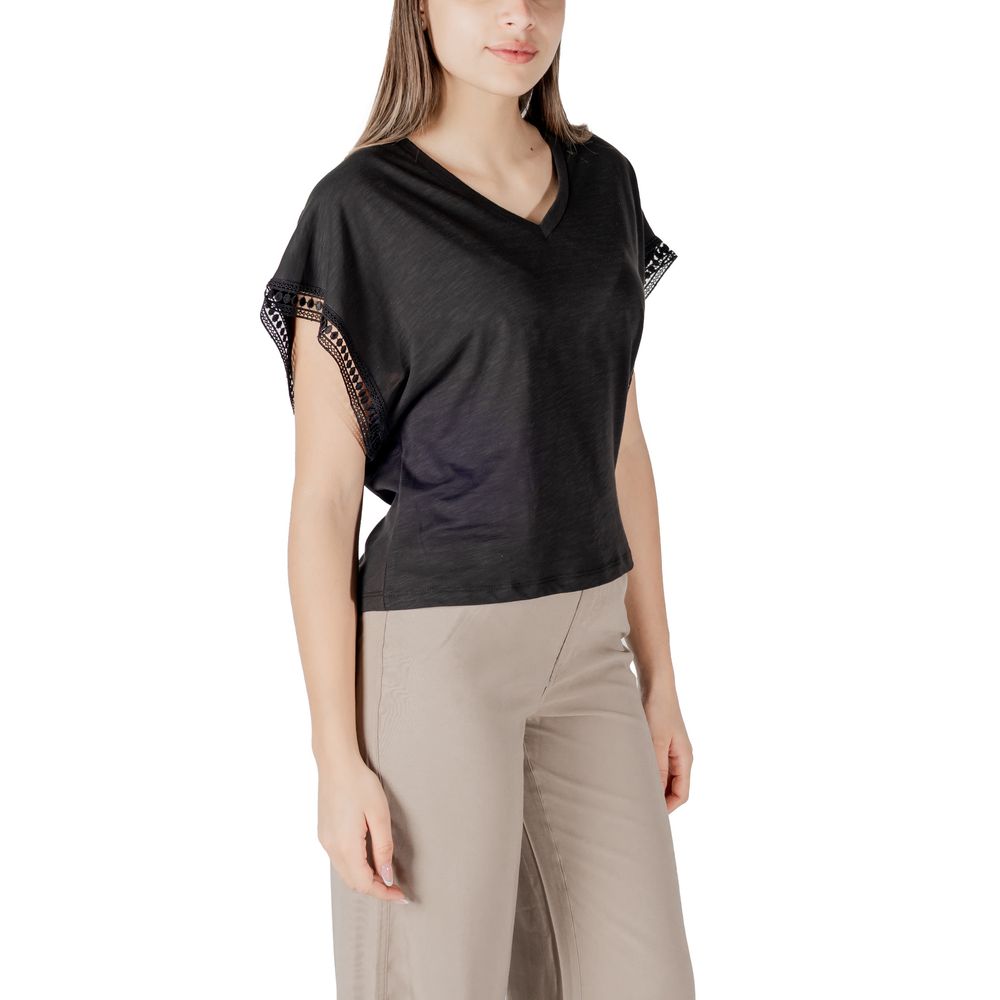 Black Cotton T-Shirt