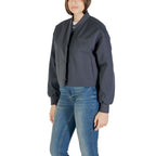 Gray Recycled Polyester Bomber