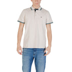 Beige Cotton Polo Shirt