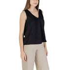 Black Recycled Polyester Tank Tops