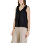 Black Recycled Polyester Tank Tops