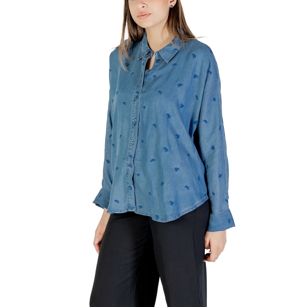 Blue Tencel Blouse