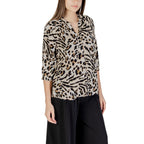 Beige Viscose Blouse