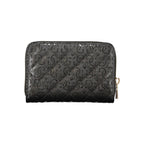 Black Polyurethane Women Wallet