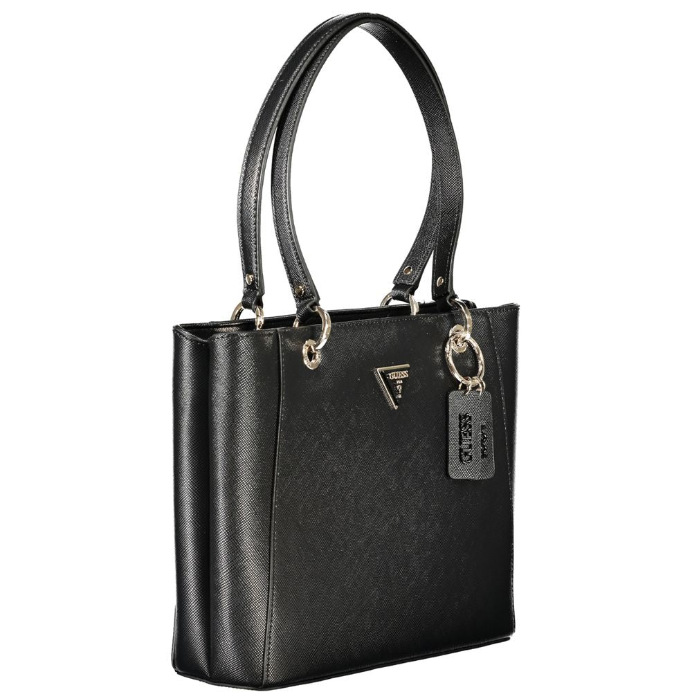 Black Polyurethane Women's Handbag