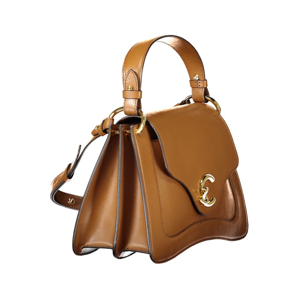 Marrone Leather Women Handbag