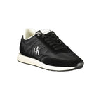 Black Polyester Men Sneaker