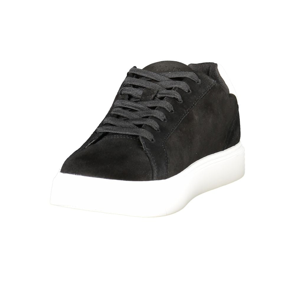 Black Leather Men's Sneaker