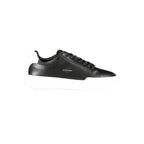 Black Leather Men Sneaker
