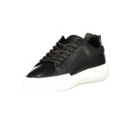 Black Leather Men Sneaker