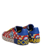 Portofino Carretto Printed Leather Sneakers Shoes