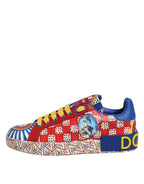 Portofino Carretto Printed Leather Sneakers Shoes