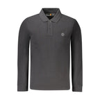 Black Cotton Men's Polo Shirt